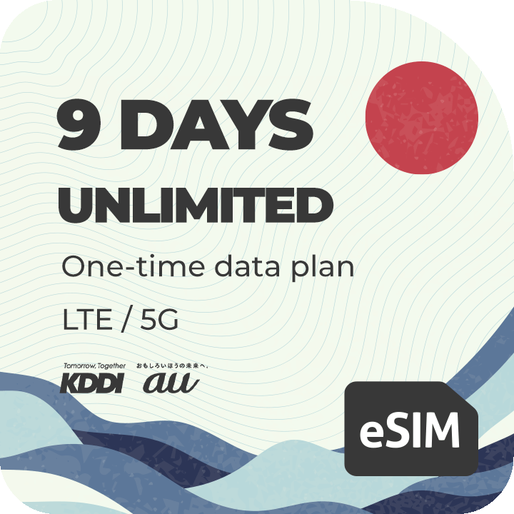 TEST ESIM Data Plan For X Days (Japan, KDDI) - Esim2trip